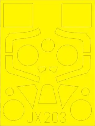 Eduard JX203 1/32 Mask Aircraft- Spitfire Mk IXc for RVL