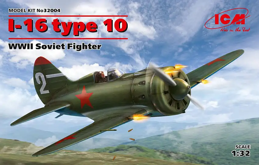 WWII Soviet I-16 Type 10 Fighter 1/32 ICM Models (ICM32004)