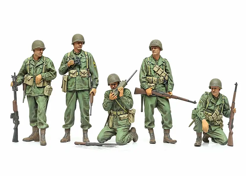 WWII US Infantry Scout Soldiers (5) 1/35 Tamiya (TAM35379)