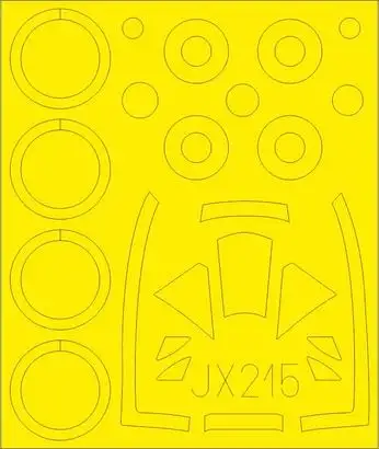 Eduard JX215 1/32 Mask Aircraft- Tempest Mk VI for SHY