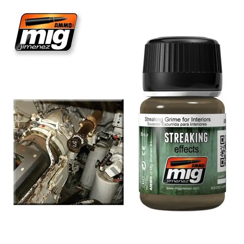Streaking Grime for Interiors Enamel Wash AMMO by Mig Jimenez
