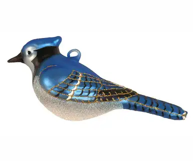 COBANE STUDIO - Blue Jay Glass Ornament (COBANEC406)