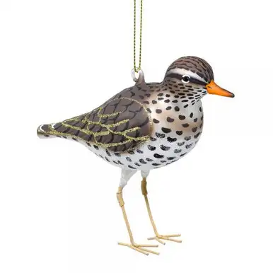 Cobane Studio LLC - Sandpiper Cobane Glass Christmas Ornament (COBANED449)