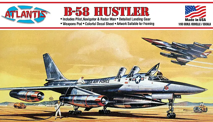 Convair B-58 Hustler Supersonic Strategic Bomber 1/93 Atlantis Models