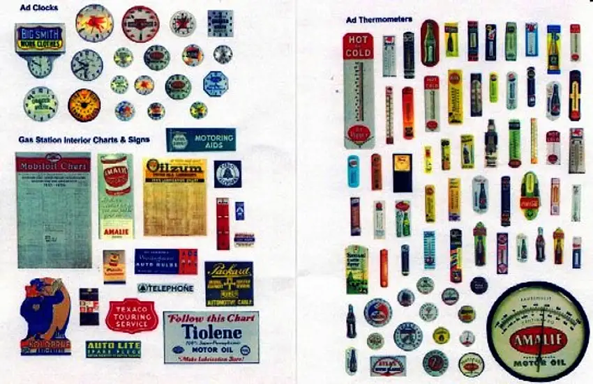 1930-50's Vintage Advertising Thermometers & Clocks Signs (106) JL Innovative HO