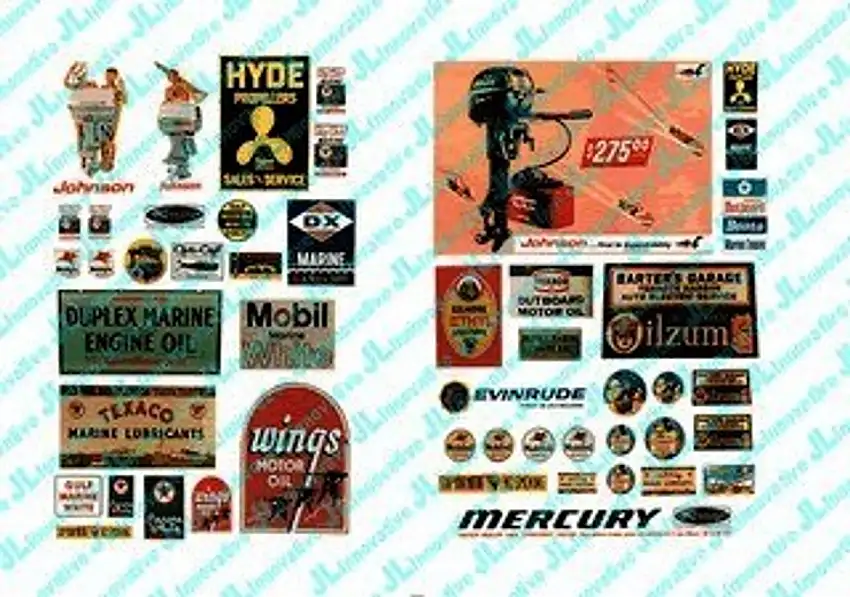 1950-60's Waterfront, Marine Posters/Signs (49) JL Innovative HO