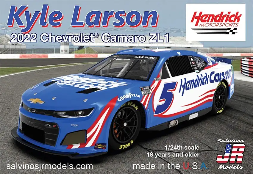 Kyle Larson 2022 NASCAR Next Gen Chevrolet Camaro ZL1 Race Car 1/24 Salvinos JR