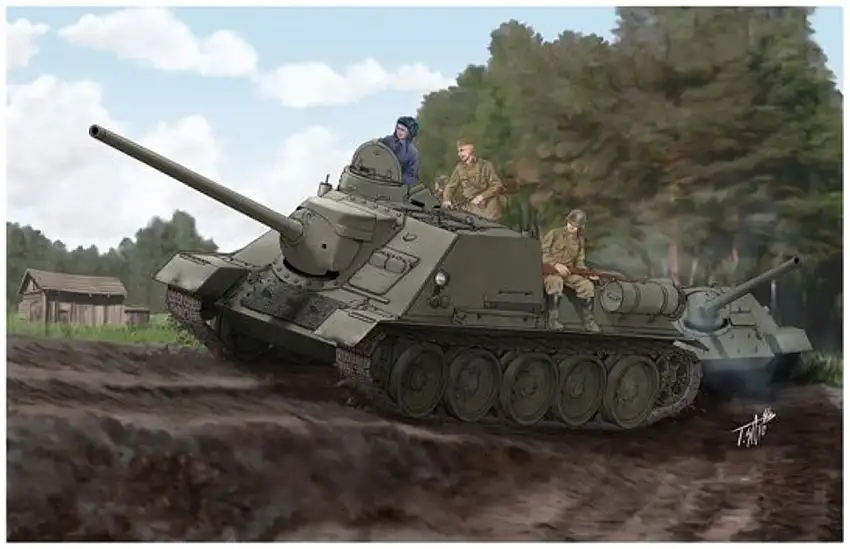Soviet Su-100 Tank Destroyer 1/16 Trumpeter