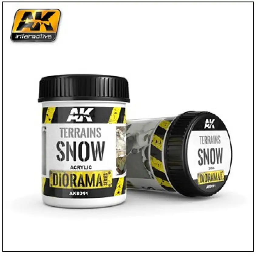 Diorama Series: Terrains Snow Texture Acrylic 250ml Bottle AK Interactive
