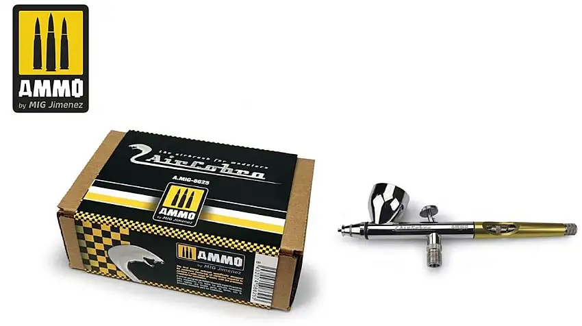 AirCobra 0.3mm Gravity Feed Double Action Airbrush AMMO by Mig Jimenez