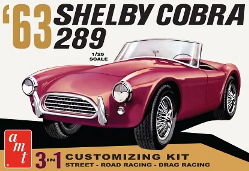 1963 Shelby Cobra 289 Customizing Car (3 in 1) 1/25 AMT Models (AMT1319)