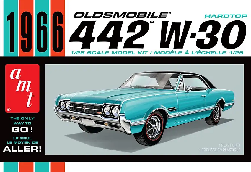 1966 Oldsmobile 442 W30 Hardtop 1/25 AMT Models