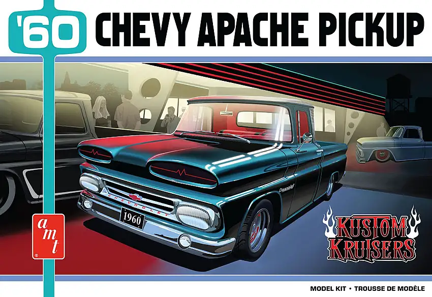 1960 Chevy Apache Pickup Street Machine 1/25 AMT Models