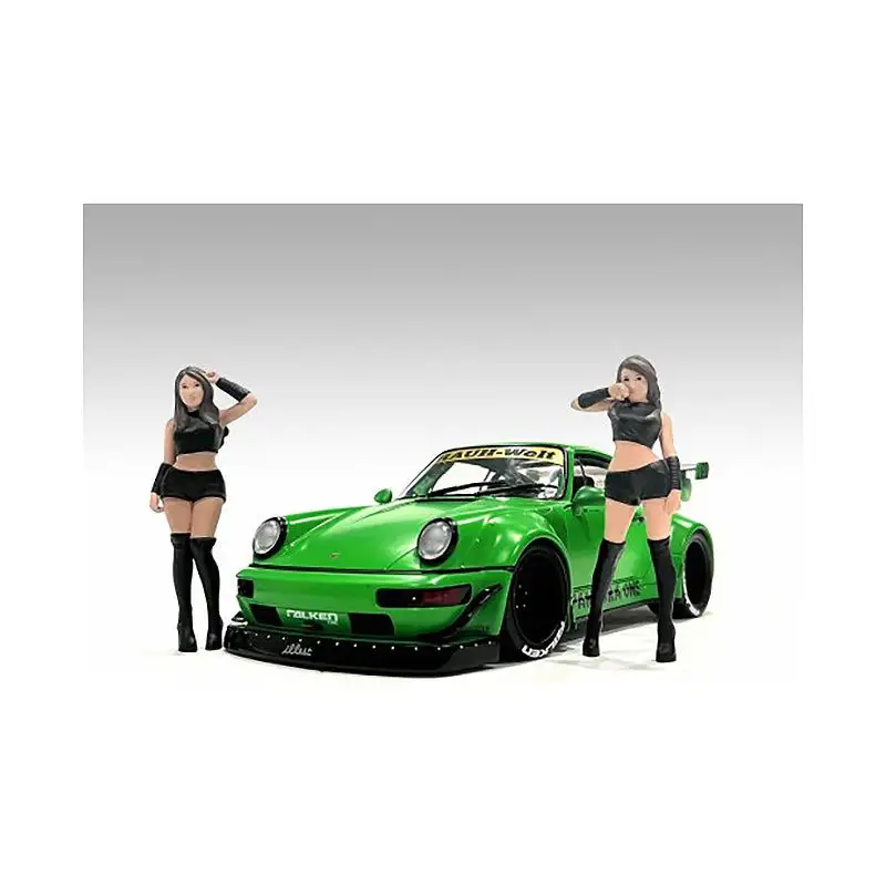 "Auto Salon Girls" 2 piece Figures Set for 1/18 Scale Models by American Diorama