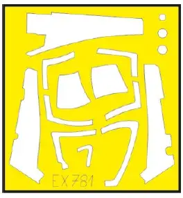 Eduard EX781 1/48 Mask Aircraft- Su33 for MBS