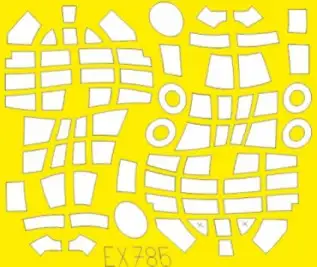 Eduard EX785 1/48 Mask Aircraft- Ju87D TFace for HSG & Hobby 2000 (D)