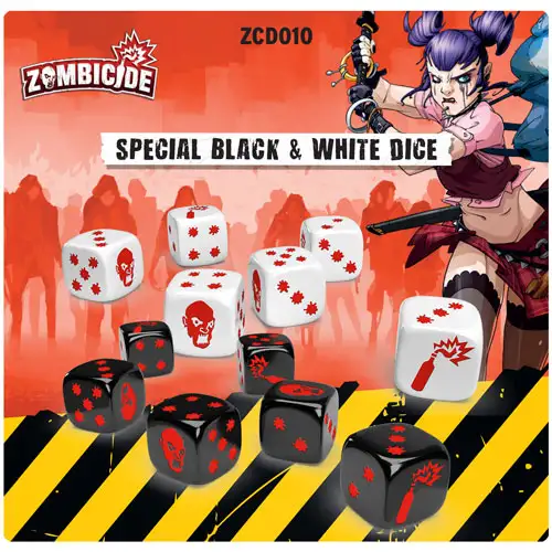 Zombicide 2E: Special Black & White Dice Pack