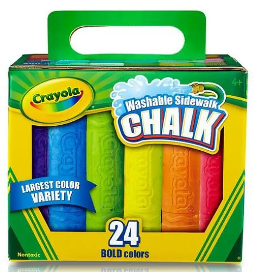 Washable Sidewalk Anti-Roll Chalks (24) Crayola