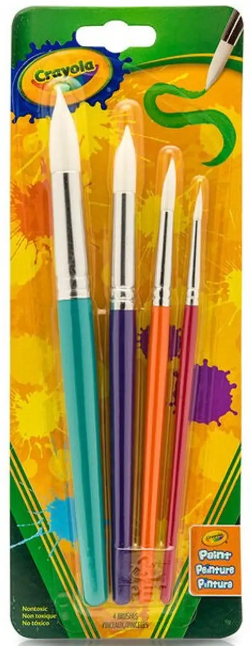 Round Brush Set (4) Crayola