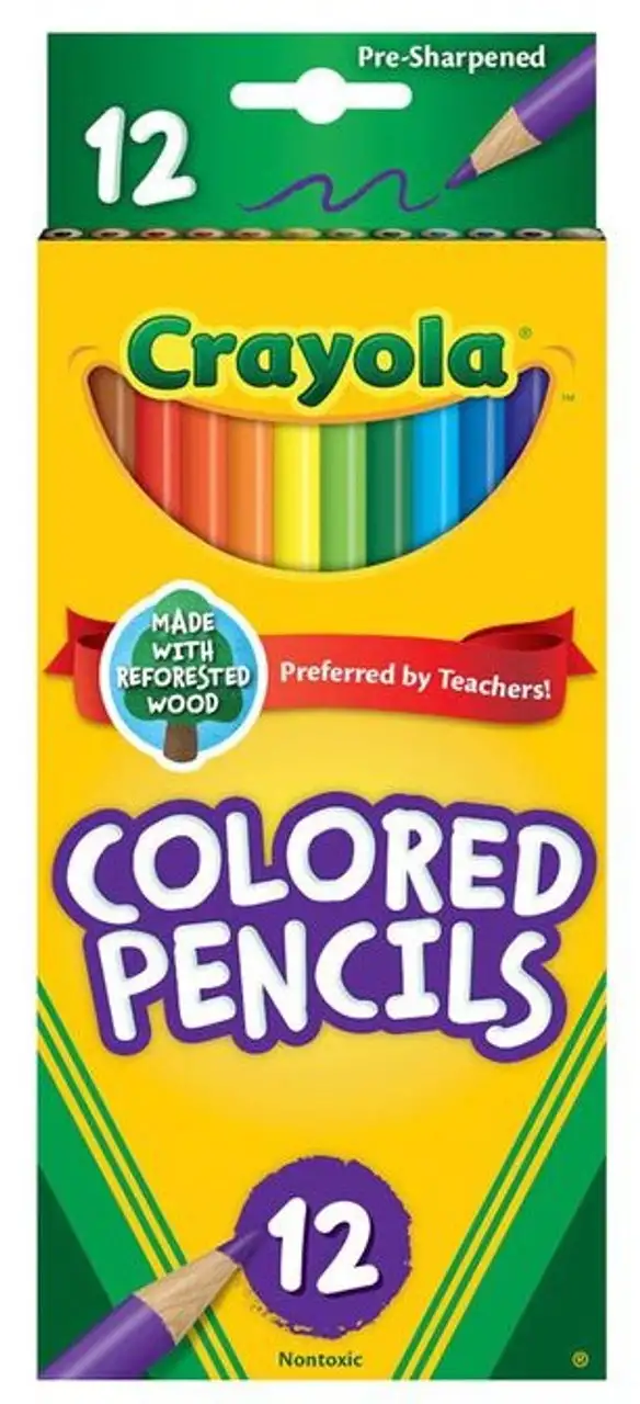 Pre-Sharpened Colored Pencils (12) Crayola
