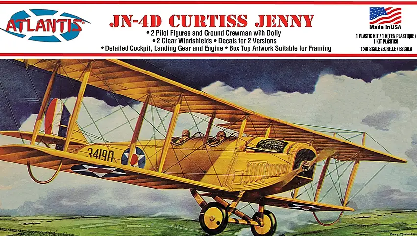 Curtiss Jenny JN4 BiPlane 1/48 Atlantis