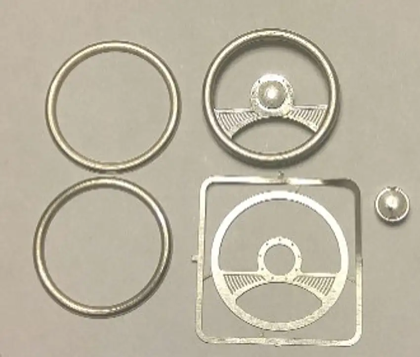 2-Spoke Billet Steering Wheel Kit 1/24-1/25 Detail Master
