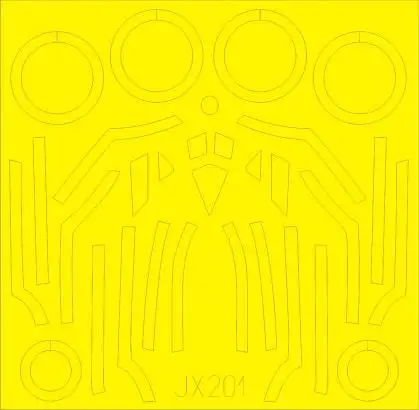 Eduard JX201 1/32 Mask Aircraft- F35A for ITA