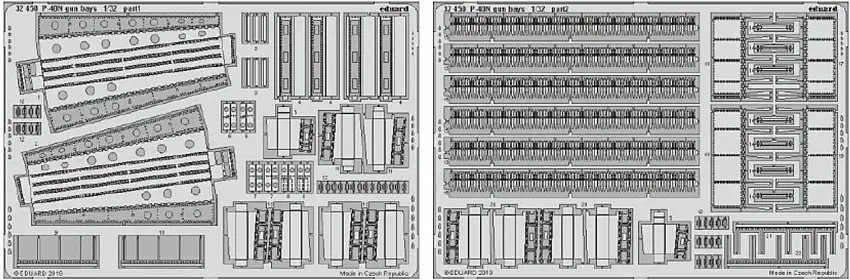 P-40N Gun Bays for TSM 1/32 Eduard