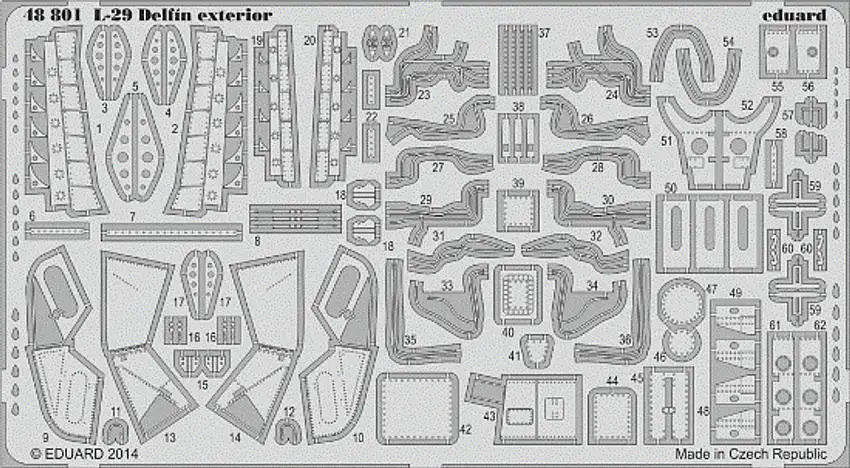 L-29 Delfin Exterior for AMK 1/48 Eduard