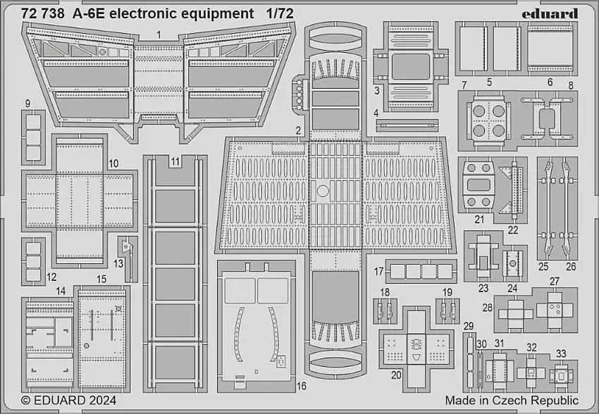 A-6E Electronic Equipment for TSM 1/72 Eduard