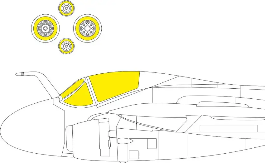 A-6E for TSM 1/72 Eduard Masks