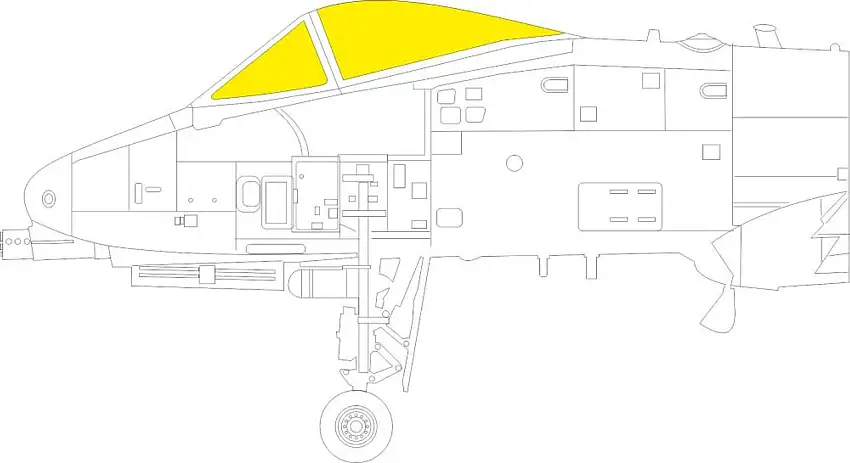 A-10A for LNR 1/48 Eduard Masks
