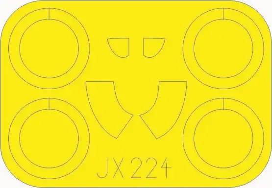 Eduard JX224 1/32 Mask Aircraft- I16 Type 29 for ICM