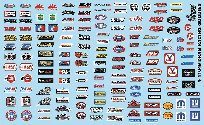 Drag Racing Goodies (Logos) 1/24-1/25 Gofer Racing Decals