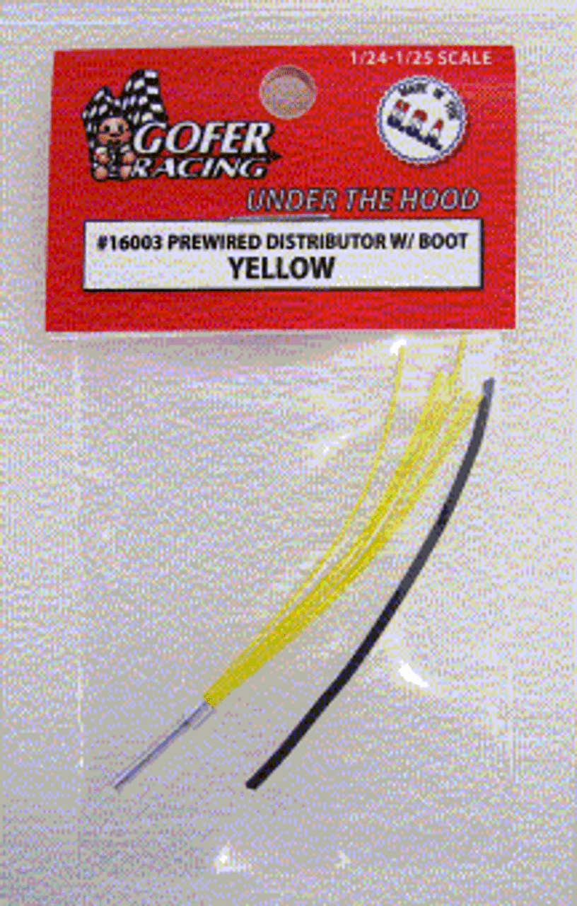 Yellow Prewired Distributor w/Plug Boot Material 1/24-1/25 Gofer Racing Decals