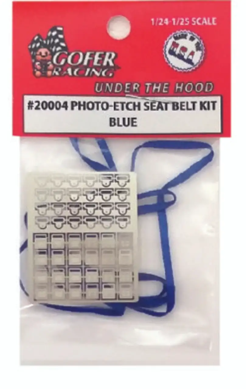 Photo-Etch Blue Seatbelt 1/24-1/25 Gofer Racing