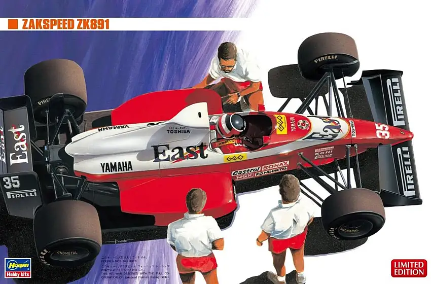 Zakspeed ZK891 1989 Racing Team F1 Race Car 1/24 Hasegawa