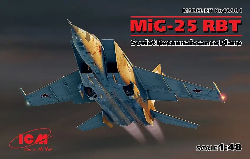 MiG-25RBT Soviet Recon Aircraft 1/48 ICM Models