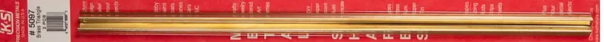 12" Brass Triangle Tube (2) K&S Engineering