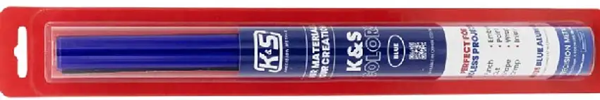 .004"x12"x24" Blue Aluminum Foil Sheet (1) K&S Engineering