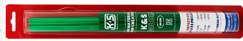 .004"x12"x24" Green Aluminum Foil Sheet (1) K&S Engineering