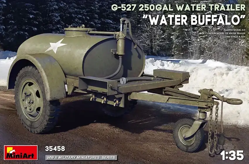WWII Water Buffalo G527 250 Gallon Water Trailer 1/35 MiniArt