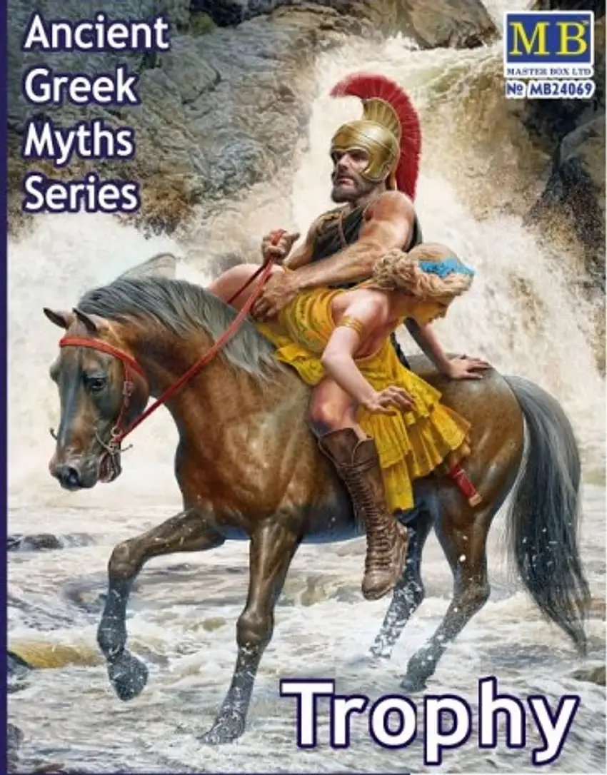 Ancient Greek Soldier w/Maiden on Horse 1/24 Master Box Models