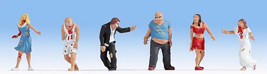 Zombies (6) HO Scale Noch