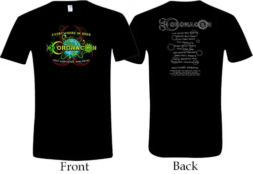 OffWorld Designs T-Shirt: CoronaCon (Large) (Last Chance)