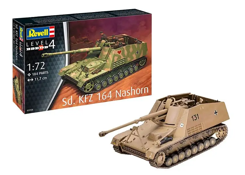 SdKfz 164 Nashorn Tank Destroyer 1/72 Revell Germany