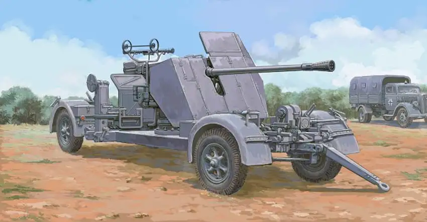 German 5cm Flak 41 Gun 1/35 Trumpeter