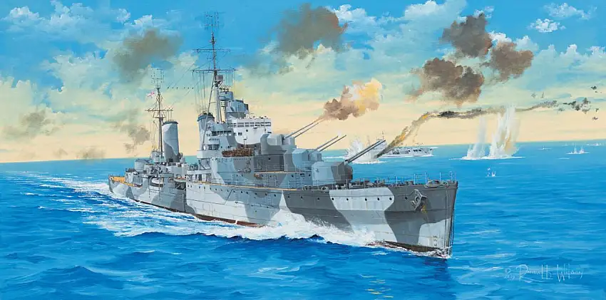 HMS Naiad British Light Cruiser 1/350 Trumpeter