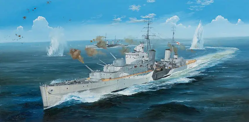 HMS Argonaut British Light Cruiser 1/350 Trumpeter