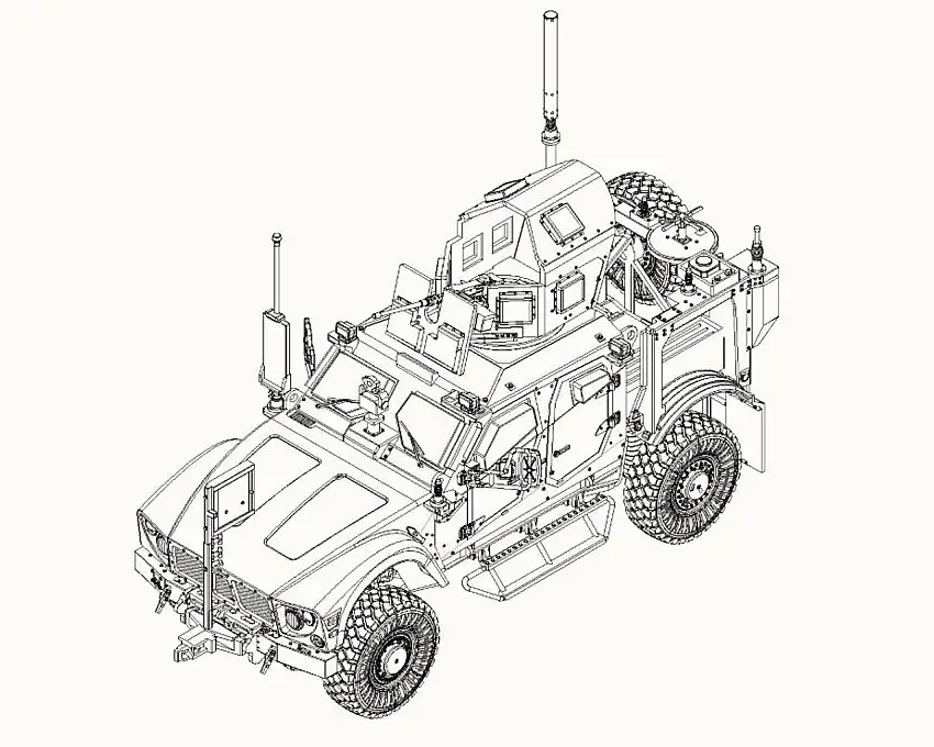 US M1240 M-ATV MRAP Vehicle 1/72 Trumpeter